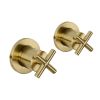 Just Taps Solex Concealed Stop Valves with Flange ¾- Pair