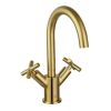 Just Taps Solex Mono Deck Mounted Basin Mixer with Swivel Spout