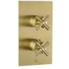 Just Taps Solex Thermostatic Concealed 2 Outlet Shower Valve, Vertical