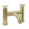 Just Taps Solex deck mounted bath filler Brushed Brass