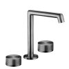 Just Taps Evo 3 hole deck mounted basin mixer Brushed Black