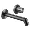 Just Taps Evo Wall mounted basin mixer without lever Brushed Black