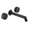 Just Taps Evo 3 hole wall mounted basin mixer Matt Black