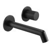 Just Taps Evo Wall mounted basin mixer without lever Matt Black