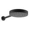 Just Taps Evo Shower head and arm Matt Black