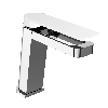 Just Taps AXEL Chrome & Matt White Single Lever Basin Mixer
