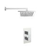Just Taps Square Thermostat with Overhead