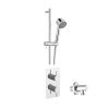 Just Taps Round Thermostat with Slider Rail