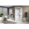 Novellini Media2.0 A90 Corner Entry Thermostatic Sliding Shower Enclosure