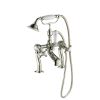 Just Taps Grosvenor Deck Mounted Bath Shower Mixer with Kit-Nickel