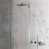 Eastbrook 1048mm Tall Veroli Thermostatic Rail Kit with Shower Shelf & Handset - Chrome