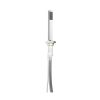 Just Taps Square Extractable shower hose, slim handle, with overflow waste drainer-Chrome