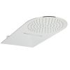 Just Taps Slimline Round Fixed Shower Head with Cascade Function 500mm Projection - Chrome