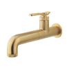 Crosswater UNION Single Hole Wall Mounted Basin Set Brushed Brass
