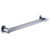 Just Taps Cora Double Towel Bar 666mm Wide - Chrome