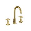 Just Taps Grosvenor Pinch Antique Brass Edition 3 Hole Basin Mixer – 273mm