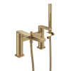 Abacus EDGE Deck Mounted Bath Shower Mixer Brushed Brass