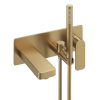 Abacus EDGE Wall Mount Concealed BathShower Mixer Brushed Brass