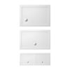 Crosswater Rectangular 35mm Acrylic Shower Trays White Finish 1100 x 800mm