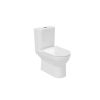 Saneux AIR close coupled WC pan, cistern & seat pack - rimless - Gloss White