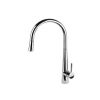 Gessi Just side lever monobloc mixer with swivel C-spout and pull-out spray without LED