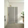 Tissino Armano 300mm Hinged Grey Glass Panel with Hinges - Left Hand