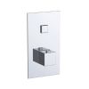 Just Taps Touch-Athena 1 Outlet Push Button Thermostatic Shower Valve-Chrome