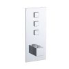 Just Taps Touch -Athena 3 Outlets Push Button Thermostatic Shower Valve-Chrome