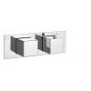 Just Taps Athena slimline thermostatic concealed 2 outlet shower valve – 215mm