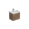 Saneux AUSTEN 60cm 2 drawer wall mounted unit - English Oak
