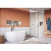 Crosswater Asura 8mm Infold Door (width 900mm) with Side Panel 900mm and Sleek Handle-Polished Stainless Steel