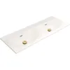 Tissino Cellini Solid Surface Matt Finish Double Basin 1200 No Tap Hole