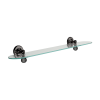 Bathroom Origins Oriental Crystal Black Chrome Glass Shelf