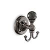 Bathroom Origins Oriental Crystal Black Chrome Robe Hook