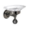 Bathroom Origins Oriental Crystal Black Chrome Soap Dish
