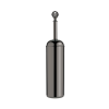 Bathroom Origins Oriental Crystal Black Chrome Toilet Brush Set