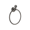 Bathroom Origins Oriental Crystal Black Chrome Towel Ring