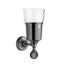 Bathroom Origins Oriental Crystal Black Chrome Tumbler Holder