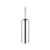 Bathroom Origins Oriental Crystal Chrome Toilet Brush Set Add Wall Fixings
