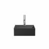 Crosswater Beck Cloakroom Basin Inc Waste 1TH 30x30  Matt Black