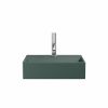 Crosswater Beck Cloakroom Basin Inc Waste 1TH 40x30 Matt Green