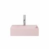 Crosswater Beck Cloakroom Basin Inc Waste 1TH 40x30 Matt Pink