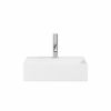 Crosswater Beck Cloakroom Basin Inc Waste 1TH 40x30 Matt White