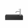 Crosswater Beck Cloakroom Basin Inc Waste 1TH 45x20 Matt Black