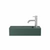 Crosswater Beck Cloakroom Basin Inc Waste 1TH 45x20 Matt Green