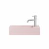 Crosswater Beck Cloakroom Basin Inc Waste 1TH 45x20 Matt Pink