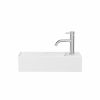 Crosswater Beck Cloakroom Basin Inc Waste 1TH 45x20 White Gloss