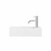 Crosswater Beck Cloakroom Basin Inc Waste 1TH 45x20 Matt White