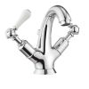 Crosswater Belgravia Lever Highneck Basin Monobloc with Pop-up Waste-Chrome