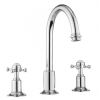Crosswater Belgravia Crosshead Basin 3 Hole Set - deck mounted